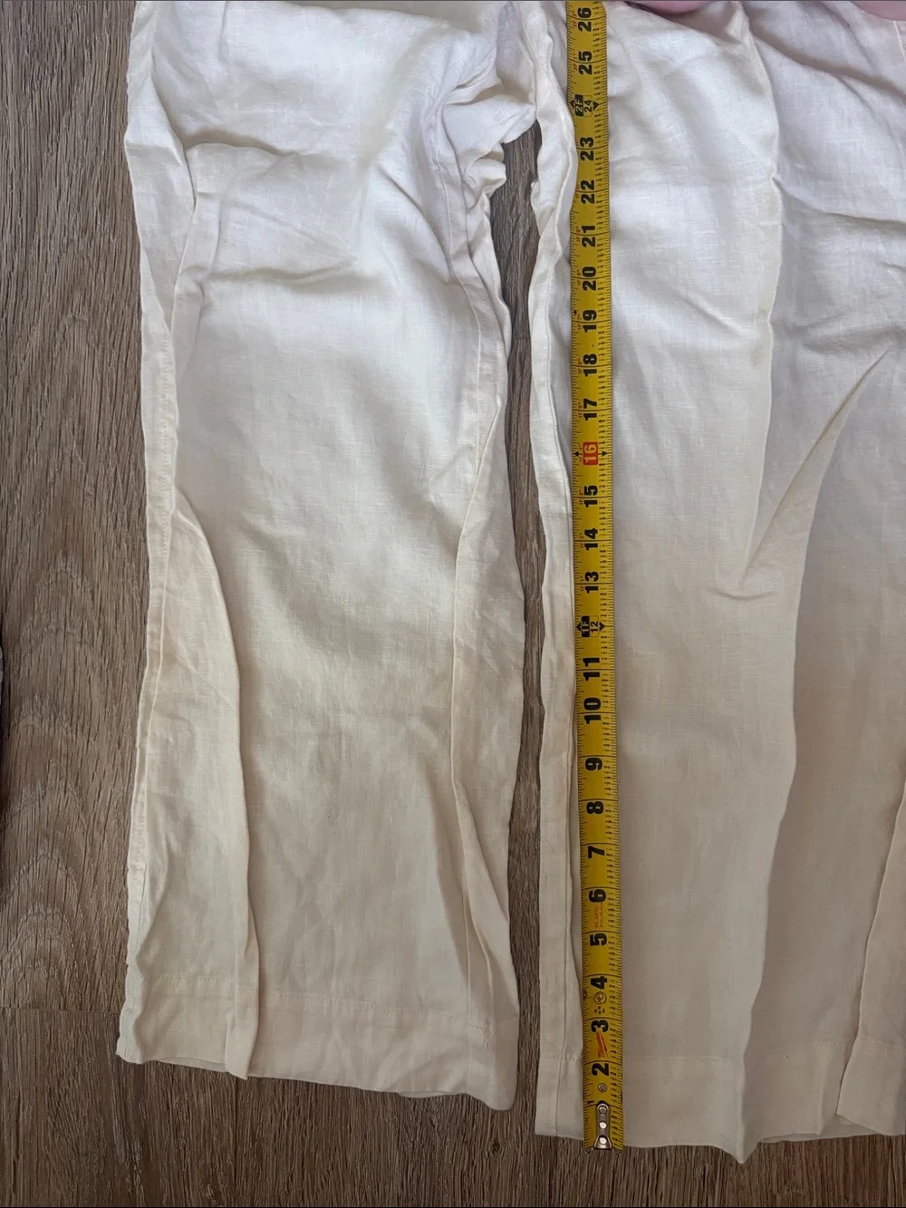 EVERLANE / High-Waist Wide Leg Linen Pants - Cream 0